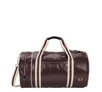 Sac à Dos - FRED PERRY - FP Classic Barrel Bag - Bordeaux / Écru - 100% Polyester Recyclé - Résistant à l'Eau