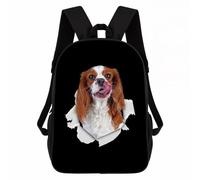 Sac À Dos Funny and Cute Cavalier King Charles Spaniel Dog Cartable Légerbookbag Homme Et Femme Backpack pour Randonnée Étudiant Cadeau Rentrée