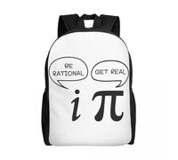 Sac à dos Geek Math Joke pour femmes et hommes, résistant à l'eau, pour l'école, le collège, les mathématiques, les sciences, les professeurs, sac cadeau imprimé Noir