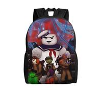 Sac à dos Ghostbusters Stay-Puft Marshmallow, léger, unisexe, basique, pour la journée, pour ordinateur portable, pour les voyages - XTYD2575 Noir