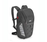 Givi EASY13 Sac à dos de moto 18L avec poche porte-casque amovible, housse de pluie et compartiment pour ordinateur portable 16" - Noir