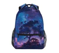 Sac À Dos Glaxy Night Stars Backpack Tendancebookbag Ordinateur Portable Sac D'École pour Randonnée Voyage Cadeau Rentrée