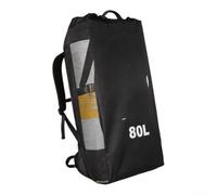 Sac à dos gonflable 80 l pour planches jusqu'à 380 cm | Convient aux planches jusqu'à 380 x 81 x 15 cm, capacité de 80 L, maille respirante, légère 600 g, design noir