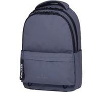 Sac à dos - Gris - 2 compartiments + poches zippées - Dos matelassé - Collège - Lycée - Walker Gris