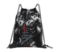 Sac À Dos Guerrier Squelette Méca Sac De Sport Unisexe Sacs À Cordon Pliable Gym Sack pour Voyage Camping Gym