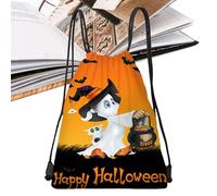 Sac À Dos Halloween À Cordon | Sac Bonbons | 33 X 43 cm Poche à Friandises pour Accessoires de Fête