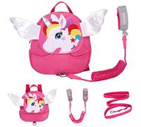 Sac à dos harnais de marche pour bébé rênes 2 m, sac à dos avec laisse anti-perte de dessin animé avec bracelet de sécurité pour enfants, mini sacs à dos sécurité pour enfants de 1 à 3 ans, Cheval