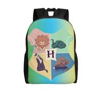 Sac à dos Harry Potter pour adolescent, cartable en toile, sac à dos pour ordinateur portable, unisexe - HXN2087 Noir