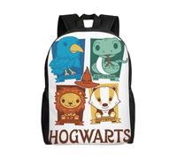 Sac à dos Harry Potter pour adolescent, cartable en toile, sac à dos unisexe pour ordinateur portable - HXN2088 Noir