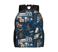 Sac à dos Harry Potter pour adolescent, cartable en toile, sac à dos unisexe pour ordinateur portable - HXN2089 Noir