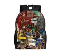 Sac à dos Harry Potter pour enfants, imprimé 3D, dessin animé, pour adolescents, garçons et filles, cartable - SYS1278 Noir