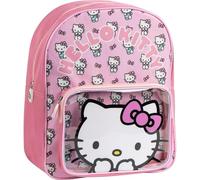 Sac à dos Hello Kitty pour enfants, design original et grand espace pour filles | Sac à dos d'école Hello Kitty rose avec bretelles rembourrées et fermeture éclair résistante