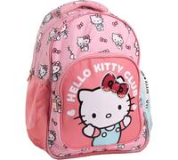 Sac à dos Hello Kitty pour enfants, design original et grand espace pour filles | Sac à dos d'école Hello Kitty rose avec bretelles rembourrées et fermeture éclair résistante