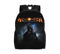 Sac à dos Helloween Keeper Of The Seven Keys pour école, collège, voyage, heavy metal, ordinateur portable de 15 pouces Noir
