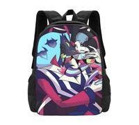 Sac à dos Helluva Boss, sac à dos pour ordinateur portable imprimé 3D, sac à dos léger et décontracté, sac à dos pour livres 16,5 pouces Noir