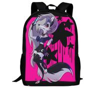 Sac à dos Helluva Boss, sac à dos pour ordinateur portable imprimé 3D, sac à dos léger et décontracté, sac à dos de voyage multifonction 16,5 pouces Noir