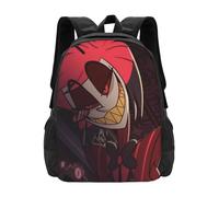 Sac à dos Helluva Boss, sac à dos pour ordinateur portable imprimé 3D, sac à dos léger et décontracté, sac à dos pour livres 16,5 pouces Noir