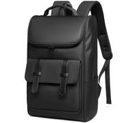 Sac a Dos Homme d'Affaire Ordinateur 15.6 Pouces Sac a Dos Femme Elegant Imperméable pour Collège Travail Voyage-Noir Noir