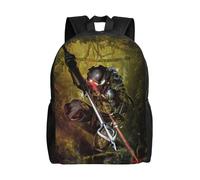 Sac à dos humoristique Alien vs Predator pour le camping, sac à dos animé pour ordinateur portable, pour hommes, femmes, garçons et filles, cadeaux - SYS636 Noir