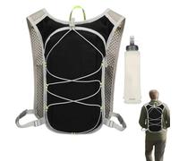 Sac À Dos Hydratation | Pack D'Hydratation Réfléchissant - avec Bouteille Souple 500ML Sangle Réglable Réfléchissante pour Randonnée VTT Ski Alpinisme Cyclisme Fitness