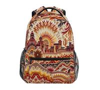 Sac À Dos Ikat du Sud-Ouest Sac A Dos Scolaire Classique Cartables Durable Rucksack pour Randonnée Travail Voyages