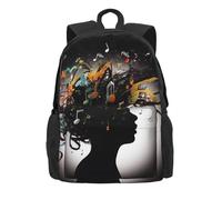 Sac À Dos Image Musicale Bookbag Pour Léger | Sac d'École Léger Cartable Loisirs Pour Ordinateur Portable Loisirs Tendance