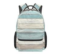 Sac à dos imitation bois grande capacité sac d'école pour étudiants ordinateur portable backpack naturel et esthétique idéal pour la rentrée scolaire les voyages et le quotidien