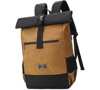 Sac à Dos Imperméable - Cuir PU Léger - 25L/30L - Accès Double - Compatible 17 pouces