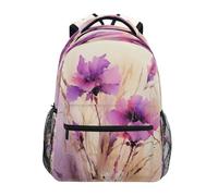 Sac à dos imperméable pour ordinateur portable, motif aquarelle, idéal pour les voyages, les études et le travail (hommes et femmes). Léger et robuste. Parfait pour les voyages, les études et les lois