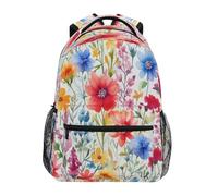 Sac à dos imperméable pour ordinateur portable, motif aquarelle, idéal pour les voyages, les études et le travail (hommes et femmes). Léger et robuste. Parfait pour les voyages, les études et les lois