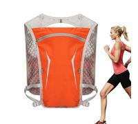 Sac à dos imperméable : tissu en filet, compact, résistant | Sac à dos de course imperméable avec porte-lumière et poignée de sécurité, sac avec gilet de sport en plein air