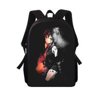Sac à dos imprimé 3D Anime Akame Ga Kill pour enfants, 40 cm, pour l'école primaire, pour garçons et filles Noir