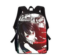 Sac à dos imprimé 3D Anime Akame Ga Kill pour enfants, 40 cm, pour l'école primaire, pour garçons et filles Noir