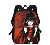Sac à dos imprimé 3D Anime Akame Ga Kill pour enfants, 40 cm, pour l'école primaire, pour garçons et filles Noir