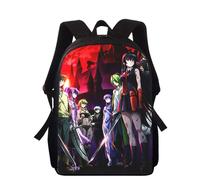 Sac à dos imprimé 3D Anime Akame Ga Kill pour enfants, 40 cm, pour l'école primaire, pour garçons et filles Noir