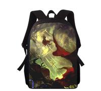 Sac à dos imprimé 3D Anime Fate/Gilgamesh pour enfants, 40 cm, pour l'école primaire, pour garçons et filles Noir