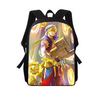 Sac à dos imprimé 3D Anime Fate/Gilgamesh pour enfants, 40 cm, pour l'école primaire, pour garçons et filles Noir