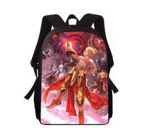 Sac à dos imprimé 3D Anime Fate/Gilgamesh pour enfants, 40 cm, pour l'école primaire, pour garçons et filles Noir