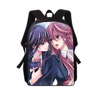 Sac à dos imprimé 3D pour enfants, motif animé lesbien Citrus, 40 cm, pour l'école primaire, pour garçons et filles Noir