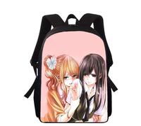 Sac à dos imprimé 3D pour enfants, motif animé lesbien Citrus, 40 cm, pour l'école primaire, pour garçons et filles Noir