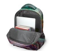 Sac à dos imprimé arbre de vie arc-en-ciel : sac à dos tendance 3D, sac à dos de voyage pour adolescent, sac à dos d'école de 40,6 cm, Impression 1., 44