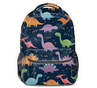 Sac à dos imprimé de l'ère des dinosaures de dessin animé - Idéal pour une utilisation scolaire des enfants - Design léger de grande capacité, 05, L