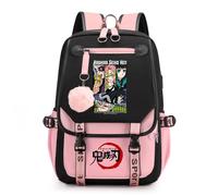Sac à dos imprimé Demon Slayer Anime pour filles, sac à dos d'école décontracté, sac à dos de voyage léger pour adolescents 30