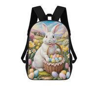 Sac À Dos Imprimé En 3D A Vibrant Easter Card in Soft Pastel Tones with Accents of Gold And Pastel Pink. In The Ce Sacs D'école Pour Enfants, Sacs À Dos Grande Capacité Pour Les Voyages, Sacs À Livres
