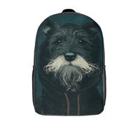 Sac à dos imprimé en 3D avec un chien en sweat à capuche pour enfants, sac d'école garçon, sac tendance, sac de voyage, sac scolaire pour garçons, élèves du primaire et du collège, 43 cm (17 pouces)