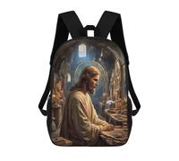 Sac À Dos Imprimé En 3D Christian Church Interior with Jesus Statue Sacs D'école Pour Enfants, Sacs À Dos Grande Capacité Pour Les Voyages, Sacs À Livres Tendance, Sac À Dos Garçon Fille 17inch