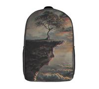 Sac à dos imprimé en 3D « La vie n'est pas un problème » pour enfants, sac d'école, sac à dos grande capacité pour les voyages, sac à livres tendance pour garçons et filles, sac à dos 17 pouces