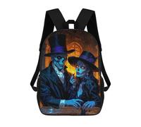Sac À Dos Imprimé En 3D Pour Enfants Baron Samedi And Maman Brigitte in Gothic Setting, Sac À Dos Tendance Pour L'école, Les Voyages Et Les Loisirs, Grand Sac À Dos Pour Garçons Et Filles 17inch
