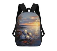 Sac À Dos Imprimé En 3D Pour Enfants Impressionist Inspired Persistence of Memory, Sac À Dos Tendance Pour L'école, Les Voyages Et Les Loisirs, Grand Sac À Dos Pour Garçons Et Filles 17inch