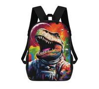 Sac À Dos Imprimé En 3D Pour Enfants Space Dinosaur Astronaut Art Print-11, Sac À Dos Tendance Pour L'école, Les Voyages Et Les Loisirs 17inch, Grand Sac À Dos De Jour Pour Garçons Et Filles